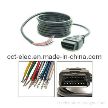 OBDII 16P M to Open Cable